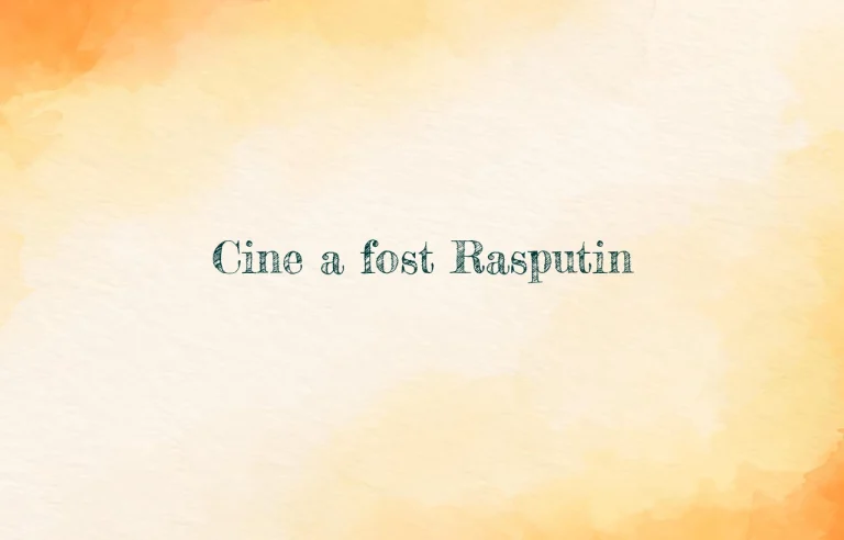 cine a fost rasputin