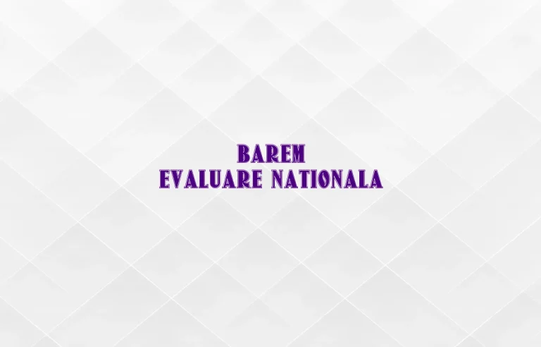 barem evaluare nationala