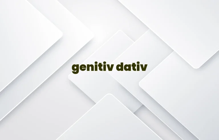 genitiv dativ