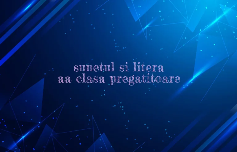 sunetul si litera aa clasa pregatitoare