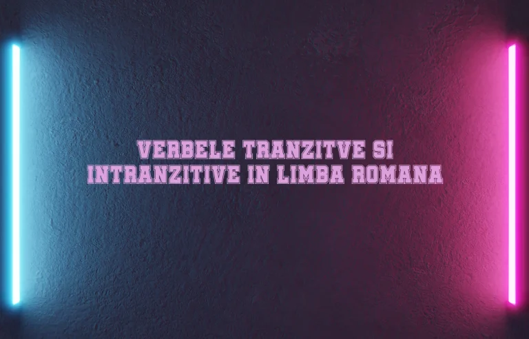 verbele tranzitve si intranzitive in limba romana