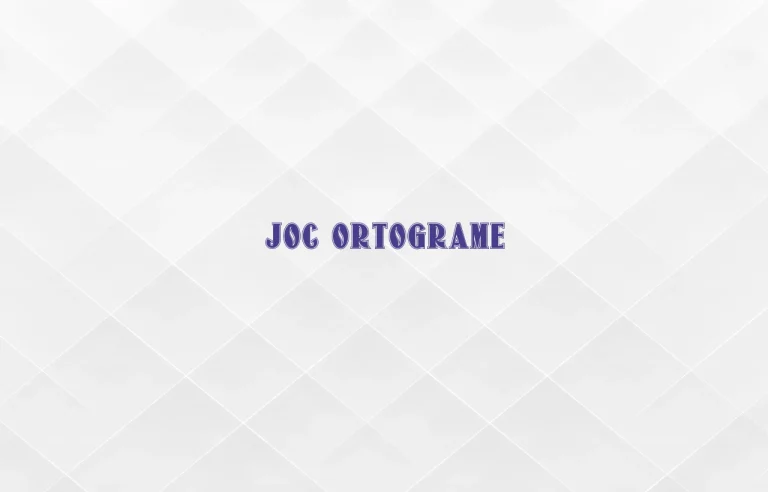 joc ortograme