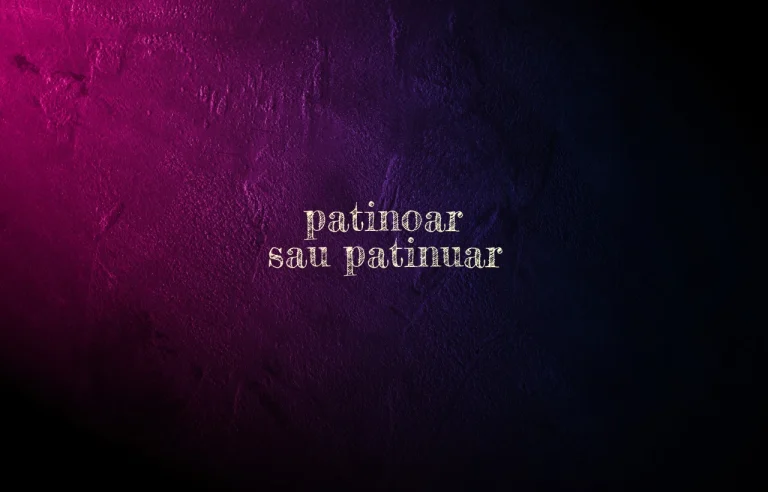 patinoar sau patinuar