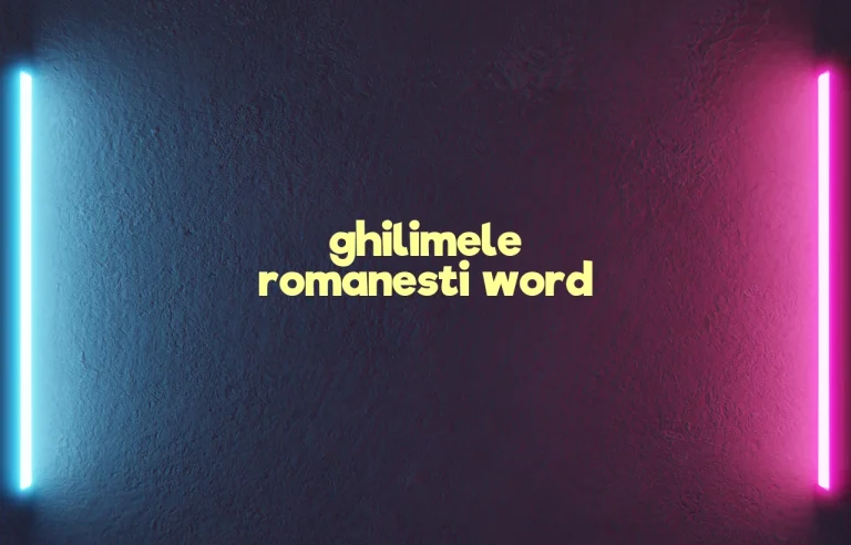 ghilimele romanesti word