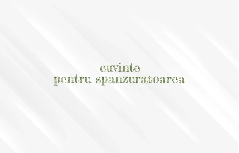 cuvinte pentru spanzuratoarea